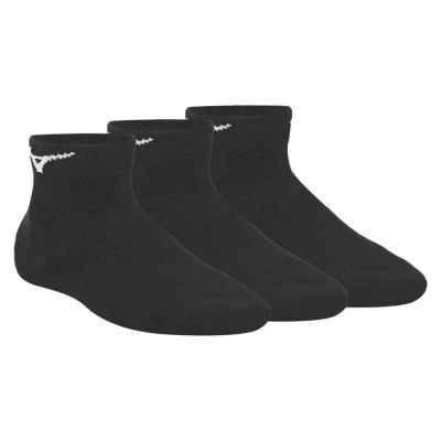 MEIA MIZUNO BASIC CANO BAIXO KIT COM 3 PARES UNISSEX - Preto