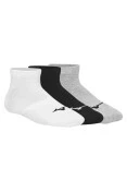 MEIA MIZUNO BASIC SEM CANO KIT COM 3 PARES UNISSEX - Colorido