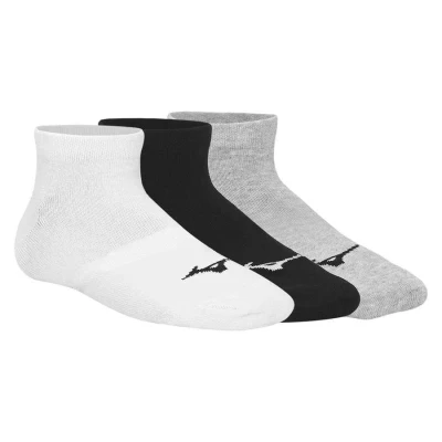 MEIA MIZUNO BASIC SEM CANO KIT COM 3 PARES UNISSEX - Colorido