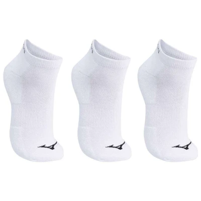 MEIA MIZUNO CRONOS CANO BAIXO KIT COM 3 PARES UNISSEX - Branco
