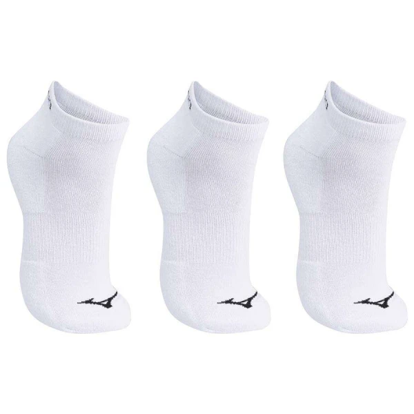 MEIA MIZUNO CRONOS CANO BAIXO KIT COM 3 PARES UNISSEX - Branco