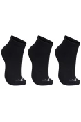 MEIA MIZUNO CRONOS CANO BAIXO KIT COM 3 PARES UNISSEX - Preto