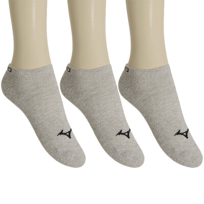 MEIA MIZUNO CRONOS INVISIVEL PACOTE COM 3 PARES - Cinza