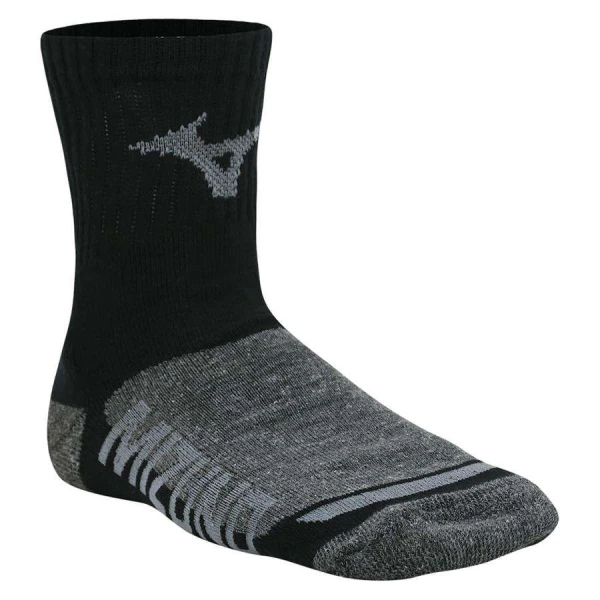 MEIA MIZUNO PERFORMANCE CANO MÉDIO UNISSEX - Preto