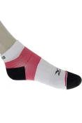 MEIA MIZUNO QUICKYDRY - Branco/vermelho