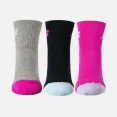 MEIA NEW BALANCE CANO ALTO PACOTE COM 3 INFANTIL 29-32 - Pink/preto MEIA NEW BALANCE CANO ALTO PACOTE COM 3 INFANTIL 29-32 - Pink/preto