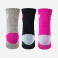 MEIA NEW BALANCE CANO ALTO PACOTE COM 3 INFANTIL 29-32 - Pink/preto MEIA NEW BALANCE CANO ALTO PACOTE COM 3 INFANTIL 29-32 - Pink/preto