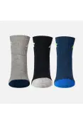 MEIA NEW BALANCE CANO ALTO PCT/3 INF 25-28 - Cinza/marinho MEIA NEW BALANCE CANO ALTO PCT/3 INF 25-28 - Cinza/marinho
