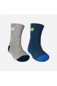 MEIA NEW BALANCE CANO ALTO PCT/3 INF 25-28 - Cinza/marinho MEIA NEW BALANCE CANO ALTO PCT/3 INF 25-28 - Cinza/marinho