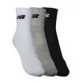 MEIA NEW BALANCE CANO LONGO PCT/3 34/38 - Branco/preto