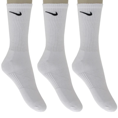 MEIA NIKE CUSHION CREW PACOTE COM 3 PARES - Branco MEIA NIKE CUSHION CREW PACOTE COM 3 PARES - Branco