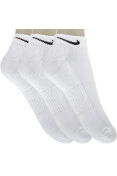 MEIA NIKE CUSHION LOW CUT PACOTE COM 3 - Branco/preto