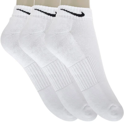 MEIA NIKE CUSHION LOW CUT PACOTE COM 3 - Branco/preto
