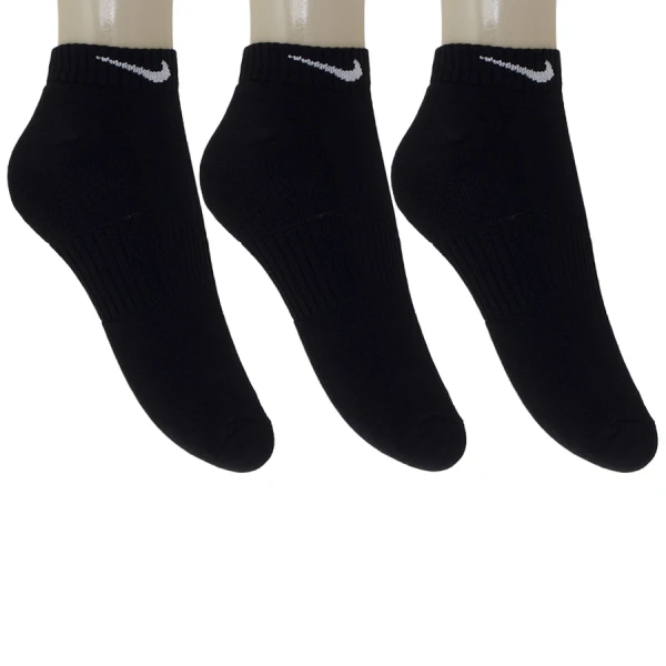 MEIA NIKE CUSHION LOW CUT PACOTE COM 3 - Preto MEIA NIKE CUSHION LOW CUT PACOTE COM 3 - Preto