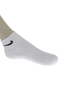 MEIA NIKE CUSHION QUARTER PACOTE COM 3 - Branco/preto