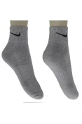 MEIA NIKE CUSHION QUARTER PACOTE COM 3 - Cinza/preto