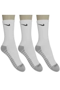 MEIA NIKE DRY CUSHION CREW PACOTE COM 3 - Branco/cinza