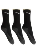 MEIA NIKE DRY CUSHION CREW PACOTE COM 3 - Preto/grafite
