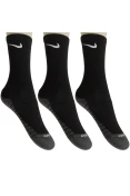 MEIA NIKE DRY CUSHION CREW PACOTE COM 3 - Preto/grafite