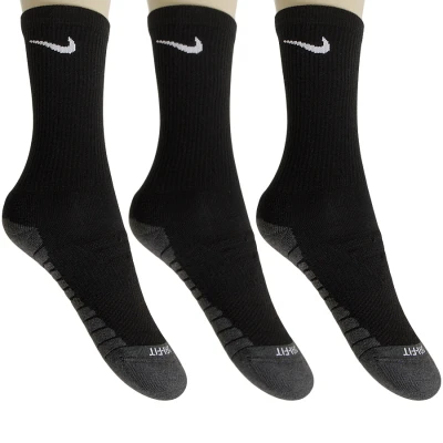 MEIA NIKE DRY CUSHION CREW PACOTE COM 3 - Preto/grafite MEIA NIKE DRY CUSHION CREW PACOTE COM 3 - Preto/grafite