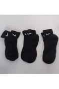 MEIA NIKE EVERYDAY CUSHION ANKLE PACOTE COM 3 PARES - Preto