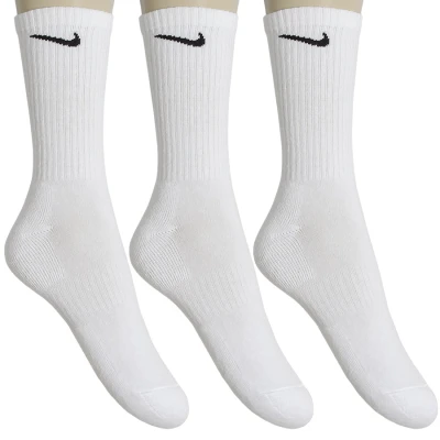 MEIA NIKE EVERYDAY CUSHION CREW PACOTE COM 3 - Branco