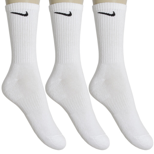 MEIA NIKE EVERYDAY CUSHION CREW PACOTE COM 3 - Branco