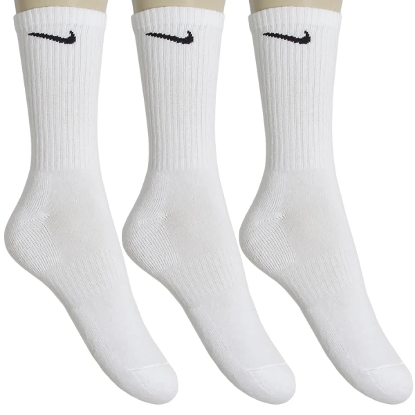MEIA NIKE EVERYDAY CUSHION CREW PACOTE COM 3 - Branco
