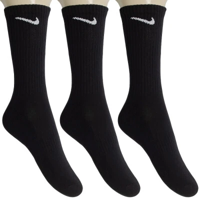 MEIA NIKE EVERYDAY CUSHION CREW PACOTE COM 3 - Preto