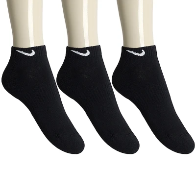 MEIA NIKE EVERYDAY CUSHION LOW PACOTE COM 3 - Preto