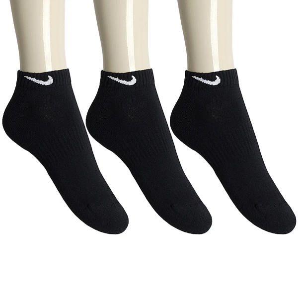 MEIA NIKE EVERYDAY CUSHION LOW PACOTE COM 3 - Preto