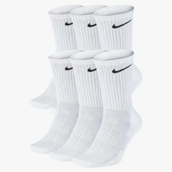 MEIA NIKE EVERYDAY CUSHIONED COM 6 PARES - Branco