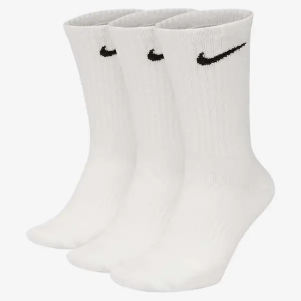 MEIA NIKE EVERYDAY LTWT CREW 3 PARES - Branco
