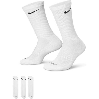 MEIA NIKE EVERYDAY PLUS 3 PARES UNISSEX - Branco