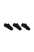MEIA NIKE EVERYDAY PLUS CUSH FOOTIE PACOTE COM 3 UNIDADES - Preto