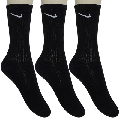MEIA NIKE PERFORMANCE COTTON CANO ALTO INFANTIL PACOTE COM 3 - Preto MEIA NIKE PERFORMANCE COTTON CANO ALTO INFANTIL PACOTE COM 3 - Preto