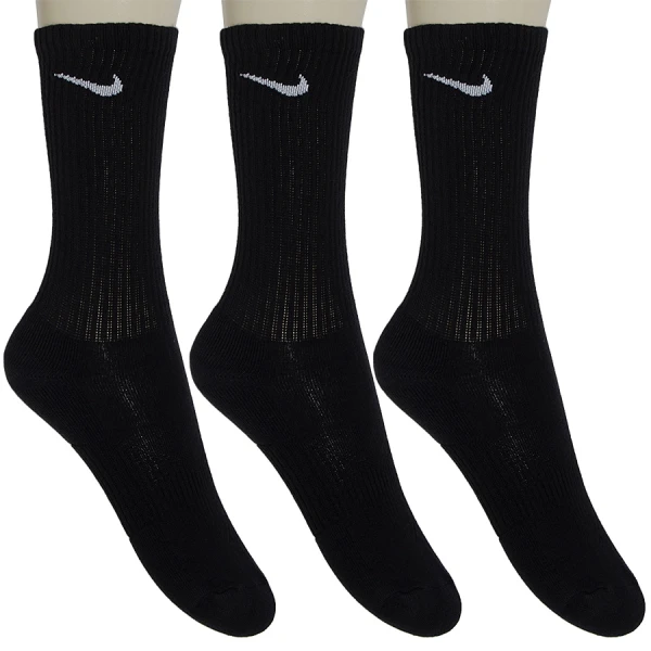 MEIA NIKE PERFORMANCE COTTON CANO ALTO INFANTIL PACOTE COM 3 - Preto MEIA NIKE PERFORMANCE COTTON CANO ALTO INFANTIL PACOTE COM 3 - Preto