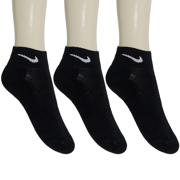 MEIA NIKE PERFORMANCE CUSHION PACOTE COM 3 - Preto