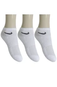MEIA NIKE PERFORMANCE CUSHIONED CANO MÉDIO INFANTIL PACOTE COM 3 PARES - Branco