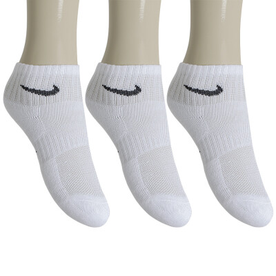 MEIA NIKE PERFORMANCE CUSHIONED CANO MÉDIO INFANTIL PACOTE COM 3 PARES - Branco