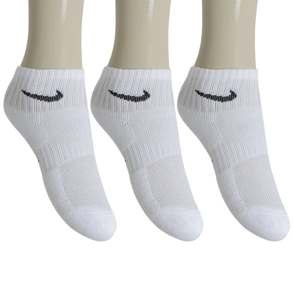 MEIA NIKE PERFORMANCE CUSHIONED CANO MÉDIO INFANTIL PACOTE COM 3 PARES - Branco
