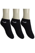 MEIA NIKE PERFORMANCE CUSHIONED CANO MÉDIO INFANTIL PACOTE COM 3 PARES - Preto