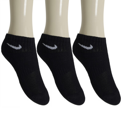 MEIA NIKE PERFORMANCE CUSHIONED CANO MÉDIO INFANTIL PACOTE COM 3 PARES - Preto