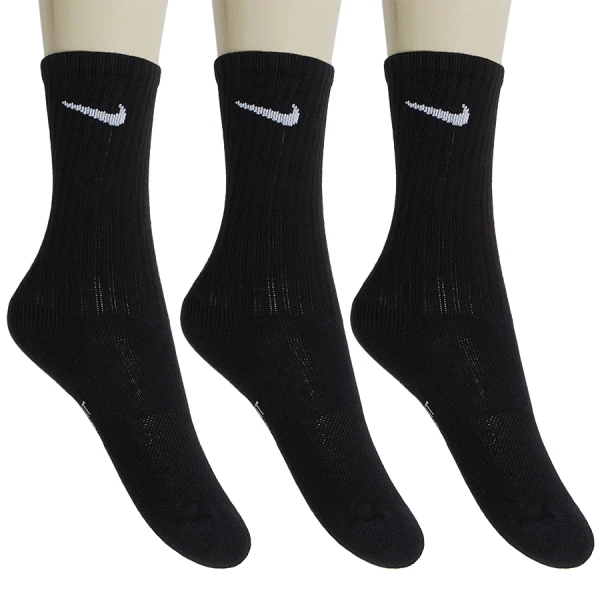 MEIA NIKE PERFORMANCE CUSHIONED CREW INFANTIL PACOTE COM 3 - Preto MEIA NIKE PERFORMANCE CUSHIONED CREW INFANTIL PACOTE COM 3 - Preto