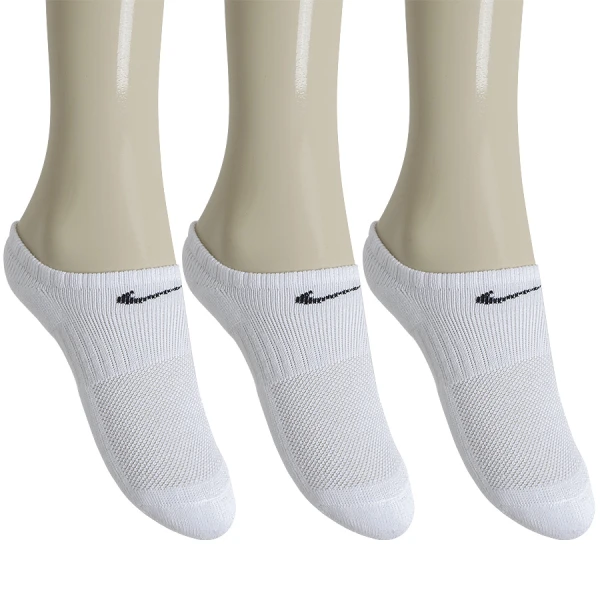 MEIA NIKE PERFORMANCE CUSHIONED NO SHOW INFANTIL PACOTE COM 3 - Branco