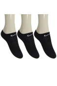 MEIA NIKE PERFORMANCE CUSHIONED NO SHOW INFANTIL PACOTE COM 3 - Preto