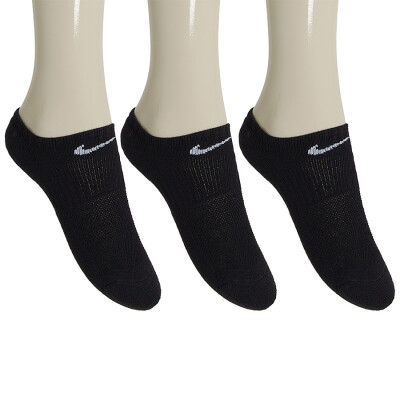 MEIA NIKE PERFORMANCE CUSHIONED NO SHOW INFANTIL PACOTE COM 3 - Preto