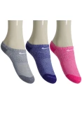MEIA NIKE PERFORMANCE CUSHIONED SEM CANO INFANTIL PACOTE COM 3 - Pink/roxo