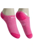 MEIA NIKE PERFORMANCE CUSHIONED SEM CANO INFANTIL PACOTE COM 3 - Pink/roxo