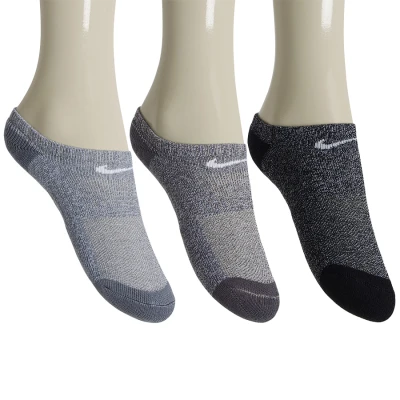 MEIA NIKE PERFORMANCE CUSHIONED SEM CANO INFANTIL PACOTE COM 3 - Preto/grafite